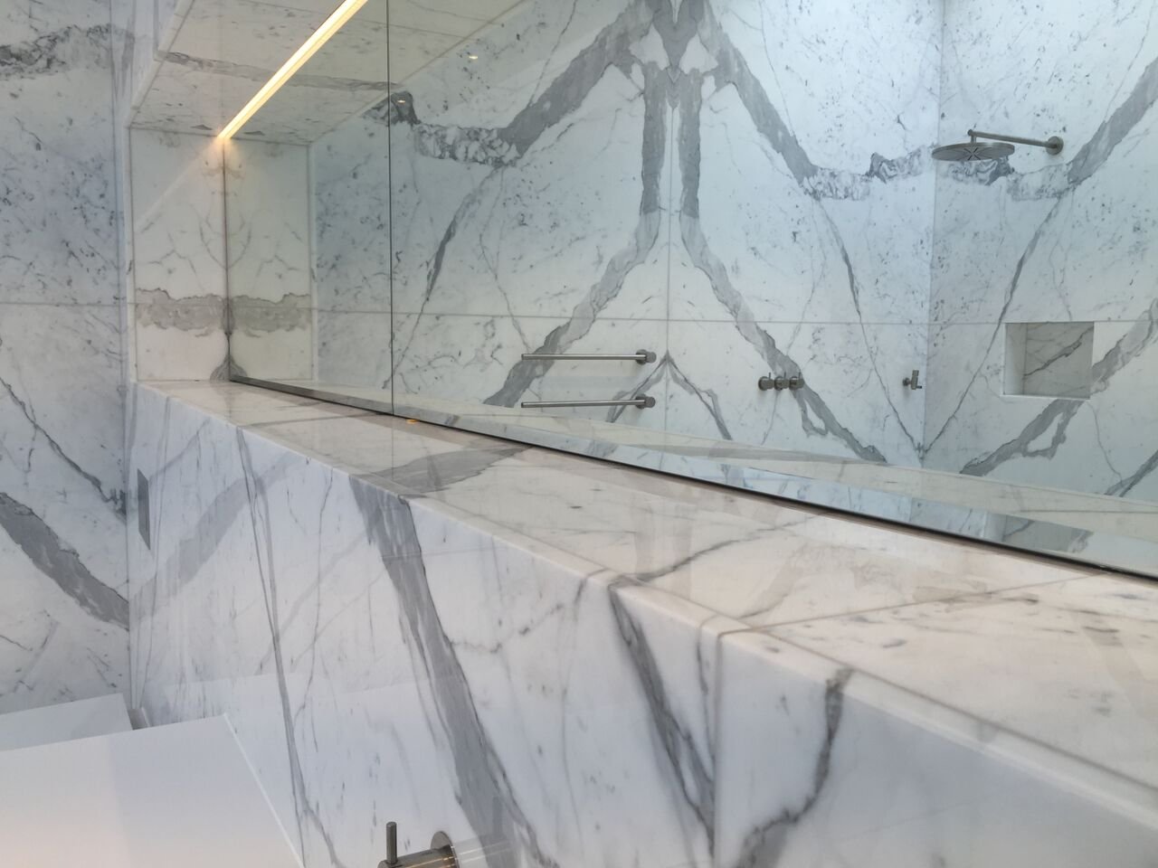 Statuario Marble Bathroom